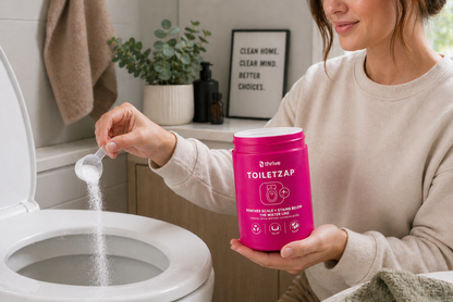 TOILETZAP — Eliminates bowl stains & odour