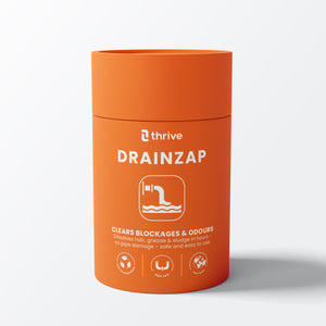 DRAINZAP — Unblocks & deodorises drains