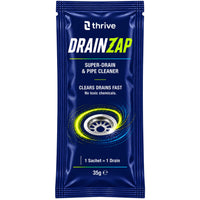 DRAINZAP Sachet 35g single-dose drain unblocker — front of pack