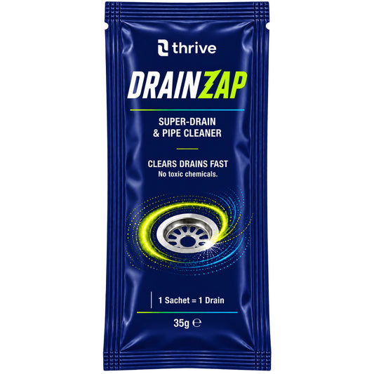 DRAINZAP Sachet 35g single-dose drain unblocker — front of pack